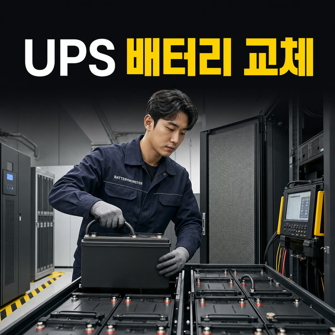 UPS 산업용배터리 점검과 교체 서비스 | 밧데리몬스터